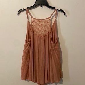 Altar’d State Flowy Peachy Pink Top